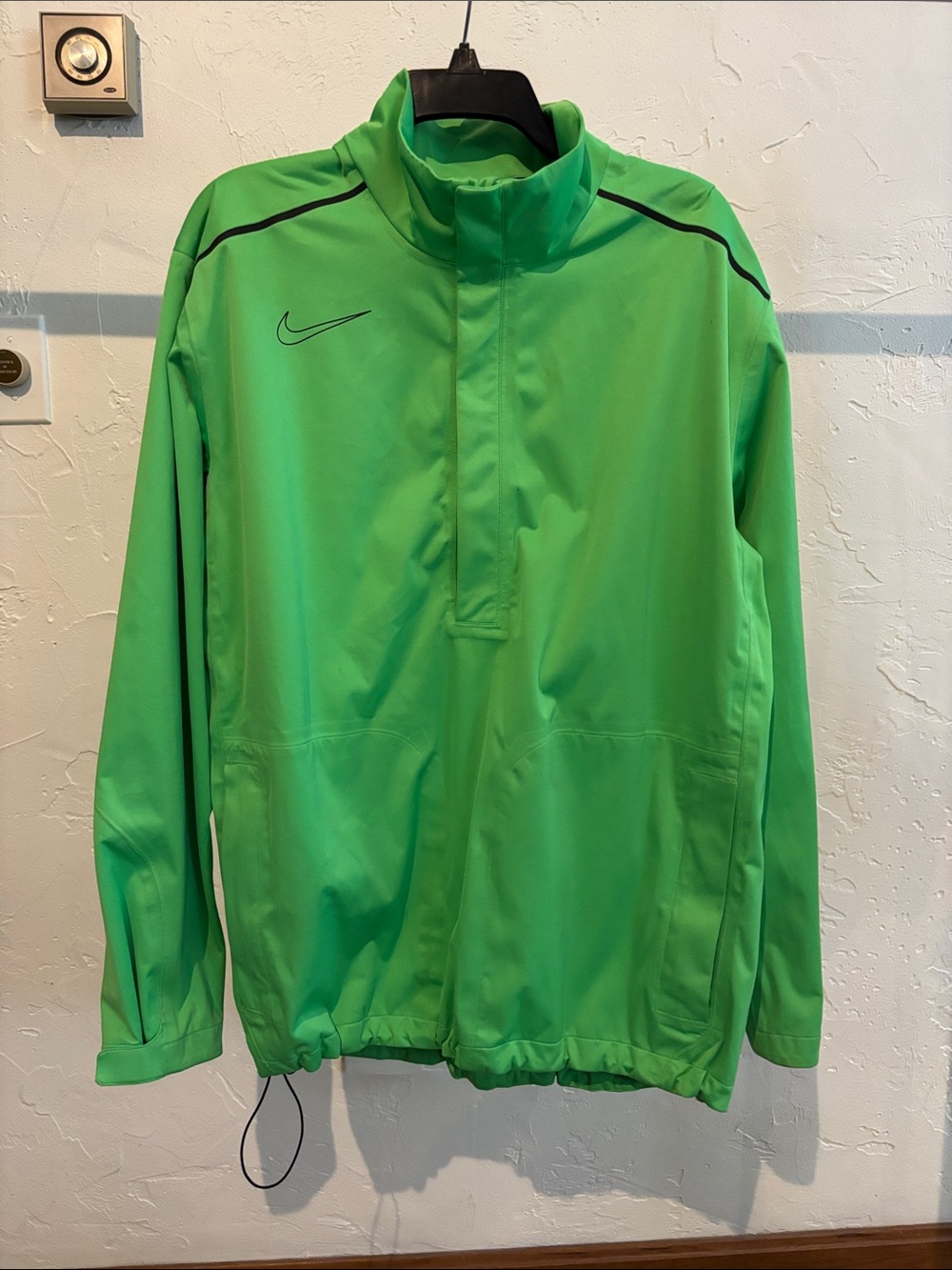 Nike Golf Storm Fit Green Men's Waterproof Performance Half-Zip Jacket